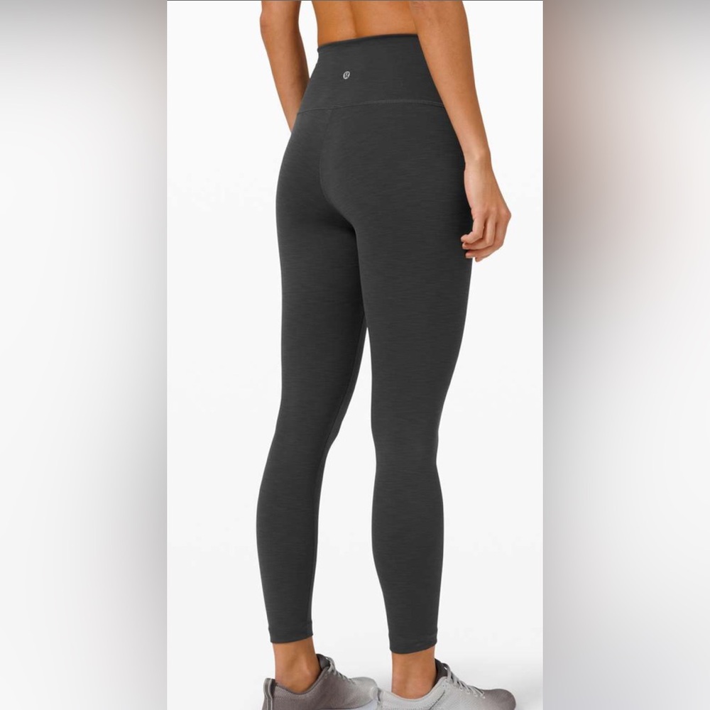 Lululemon Size 6 Wunder Train High-Rise Tight 25" Heathered Graphite Grey